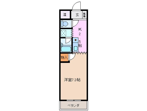 益生駅 徒歩29分 3階の物件間取画像